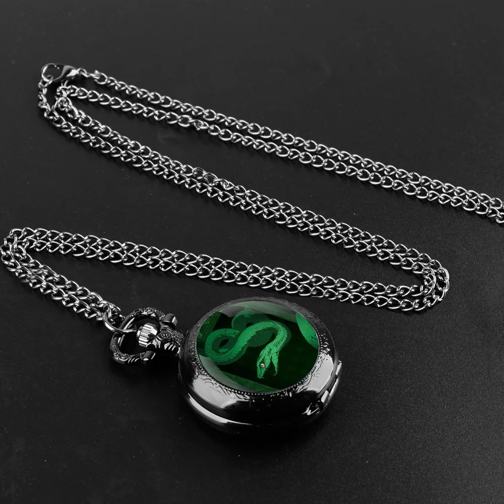 Mysterious Snake Vintage Quartz Pocket Chain Watch Necklace Watches For Men Kids Birthday Unique Gifts Mens Pocket Watches