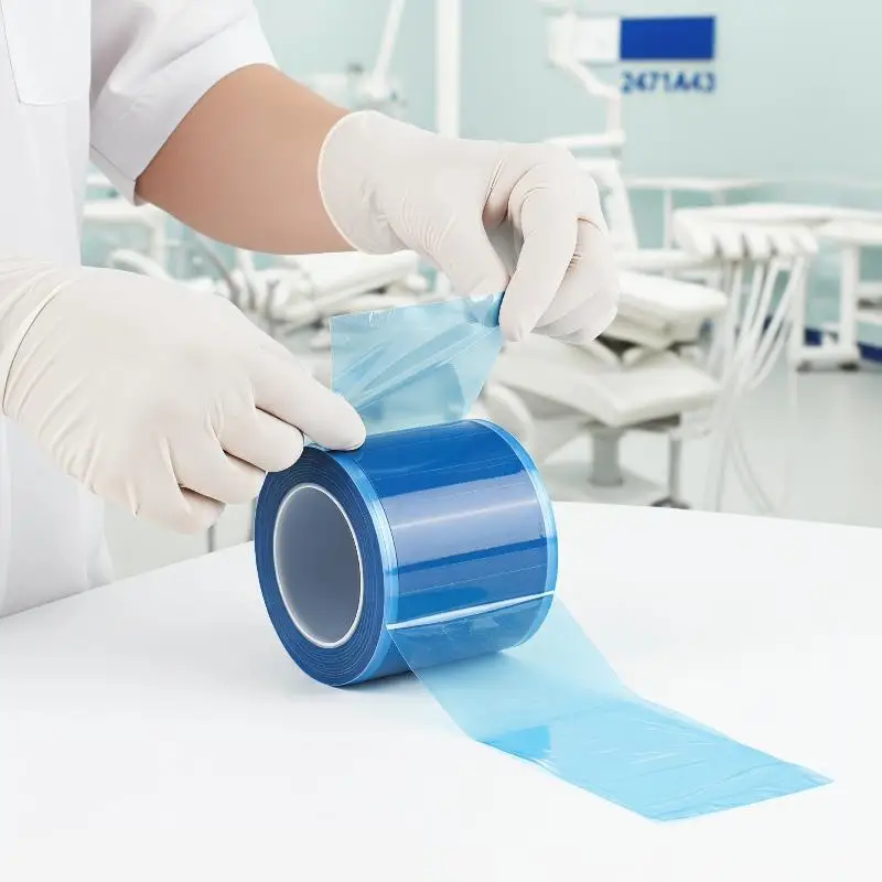 1200 Sheets/roll Perforated Dental Film Disposable Barrier Film Adhesive Protective Film For Dental Hotel Toilet Sanitary Guard