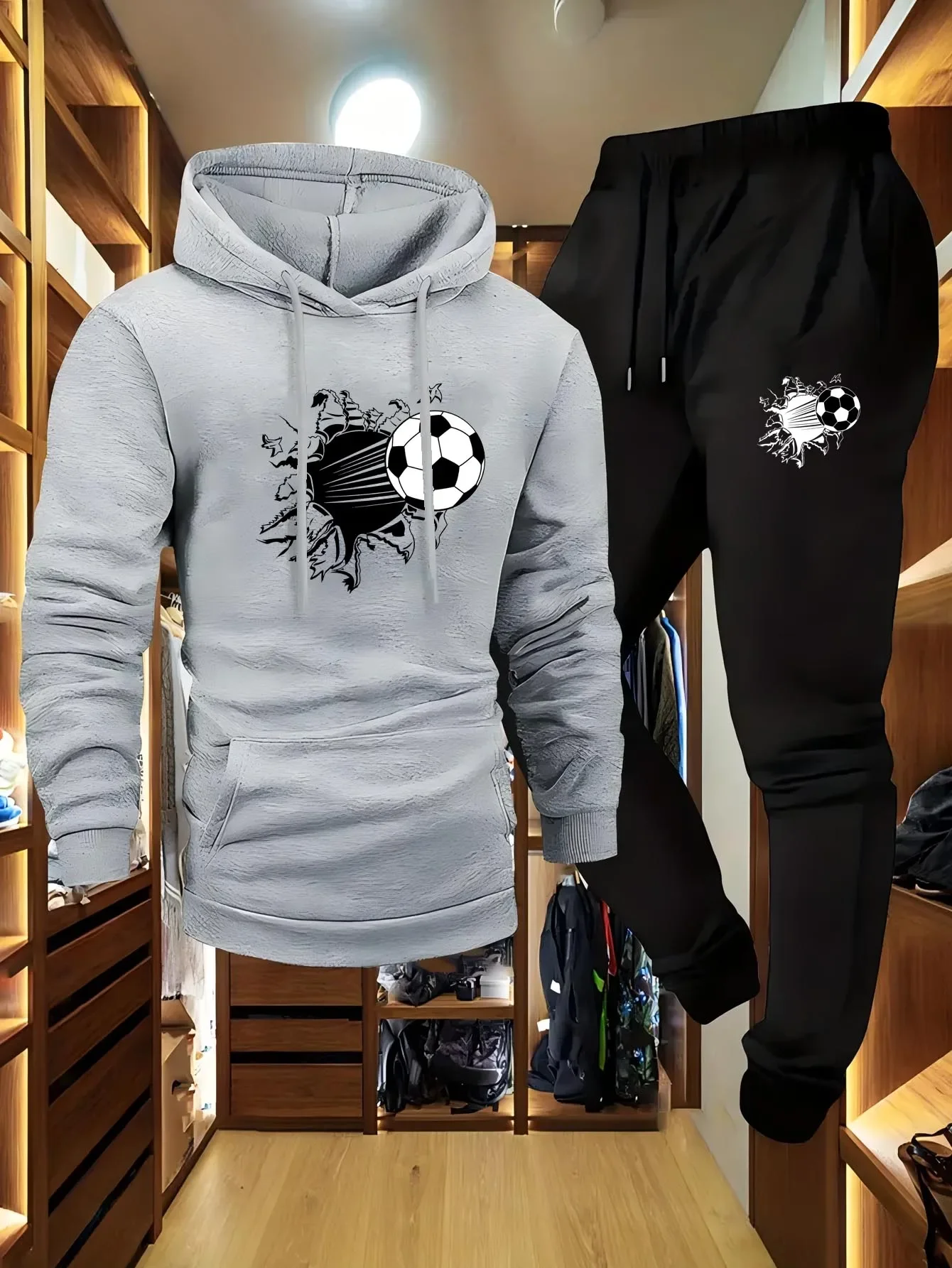 2026 جديد الربيع والخريف ملابس رياضية مقنعين ملابس رياضية موضة ملابس رياضية مقنعين ملابس غير رسمية وسراويل 2 في 1