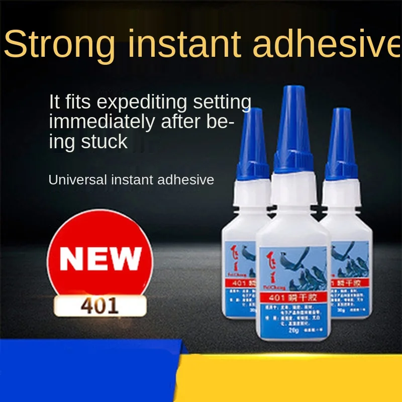 1pc 20g Type 401 Instant Adhesive For Plastic/Wood Super Glue Multi-purpose For Office/School Liquid Glue