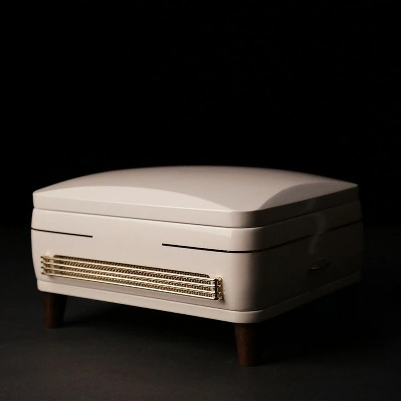 

Music Box Music Box Paint Walnut Retro Collection Record Player