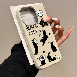 Redmi Note 14 13 11 12 Pro Plus 5G Cute Cartoon Cat Phone Case for Xiaomi Redmi Note 11S 12S 10 S 12C 13C 14C 4G Leather Cover