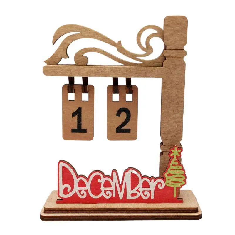 

Calendar Decoration For Christmas 12 Months Advent Calendar Christmas Countdown Calendar Standing Home Decor Reusable Creative