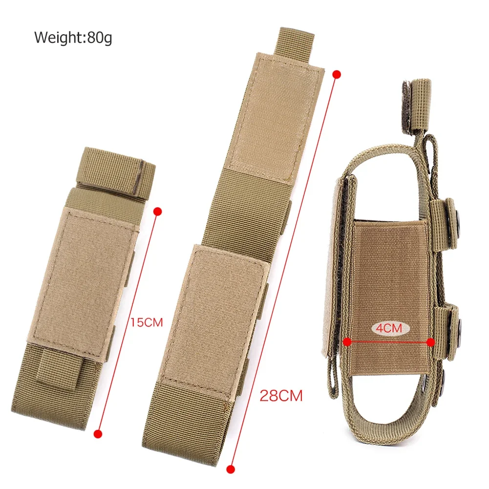 Magazine Pouch Nylon Single Pistol Mag Bag Waterproof Multifunctional Hunting Accessories Backpack Attachment for Hiking Camping