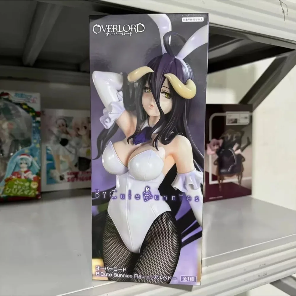 FuRyu-Bicute Coelhos Overlord Albedo Genuine Action Anime Figura, Modelo de PVC, Brinquedos Colecionáveis, Presente Infantil, 30cm, Em Stock