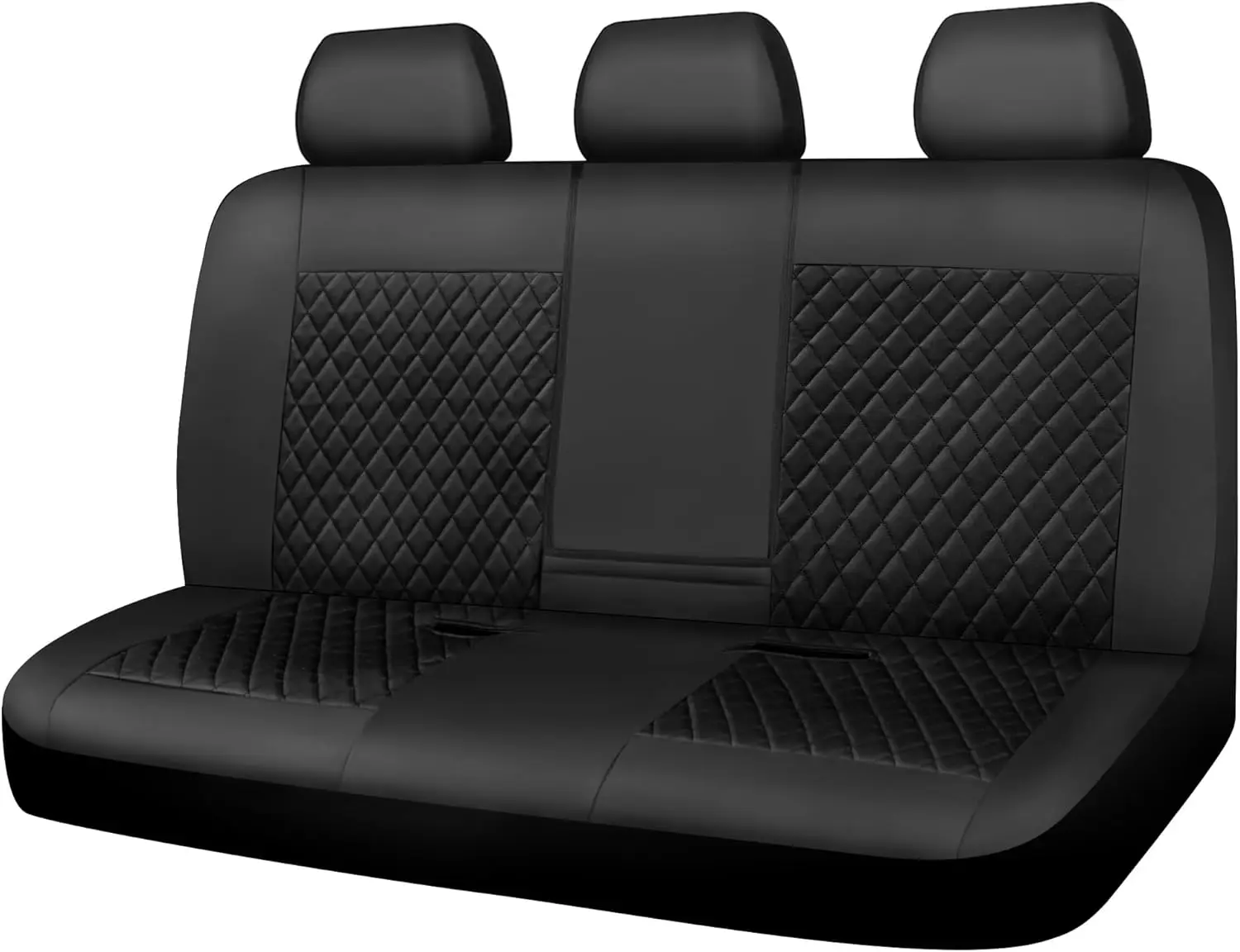 

Universal Waterproof Rear Seat Cover, Faux Leather Quilted Bench Protector for Sedans SUVs Vans Trucks