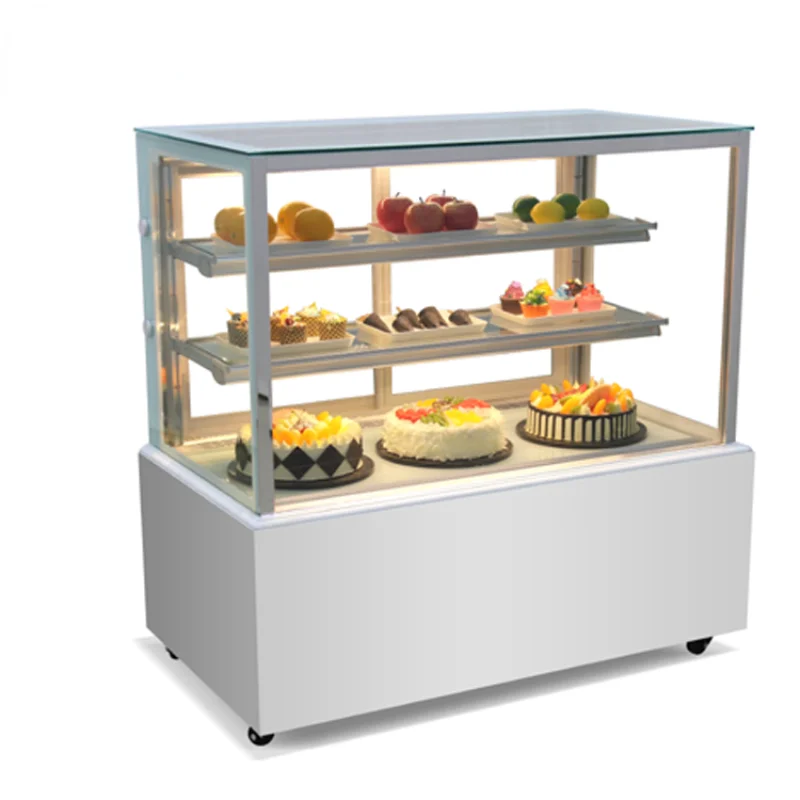 Bakery Display Counter Cake Showcase Refrigerator Glass Door Cake Display Fridge