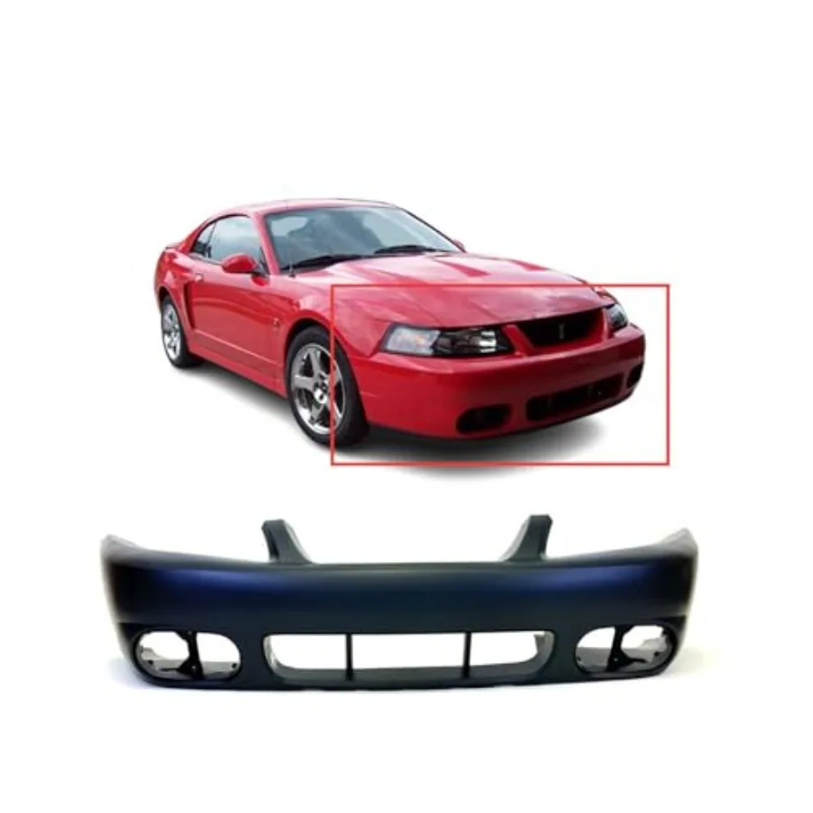 متوافق مع غطاء المصد الأمامي لـ 2003-2004 Ford Mustang SVT Cobra Convertible Coupe 03-04 جديد معبأ وجاهز للطلاء