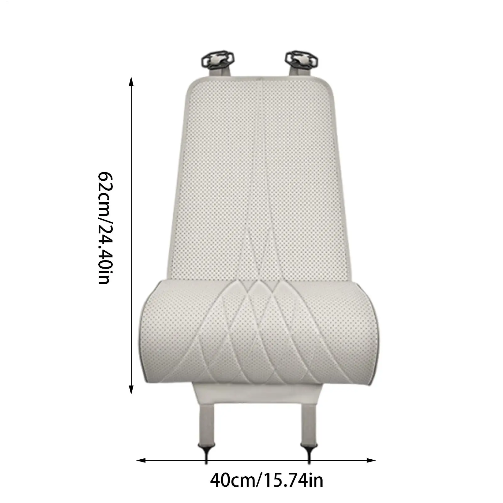 Leather Car Seat Extender Cushion Leg Support Pillow Memory Foam Knee Pad Long-Distance Driving Office Home Driver Protector Mat