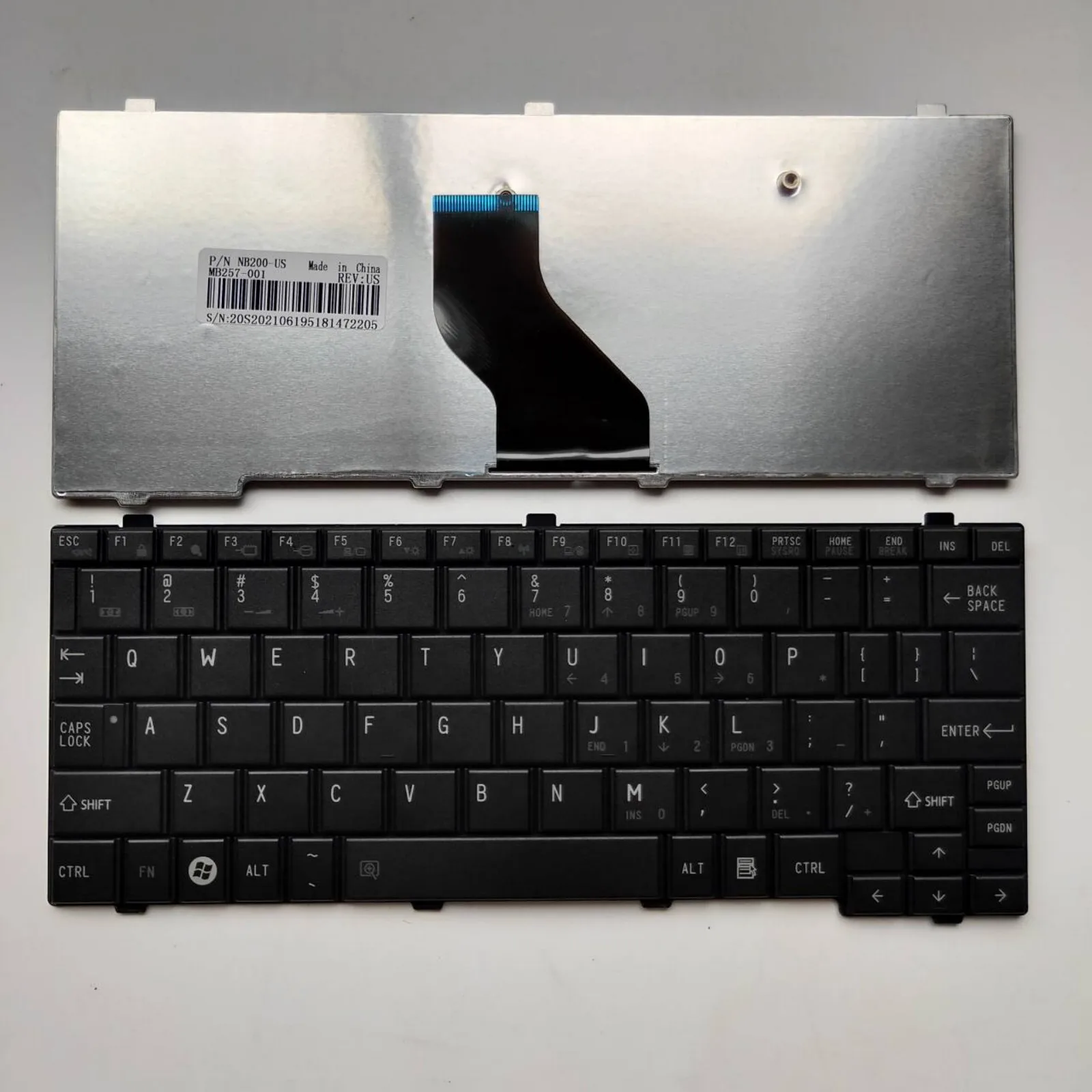 Teclado de ordenador portátil con diseño estadounidense para Toshiba Mini NB200 NB205 NB250 NB255