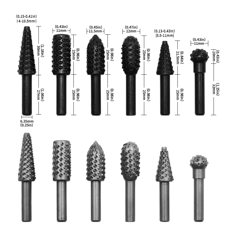 Outils de tête de meulage électrique bricolage, calcul d'argent, anciers de dent de loup de travail, lime à distance, ensemble d'accessoires d'outils de meulage, 5 pièces, 10 pièces