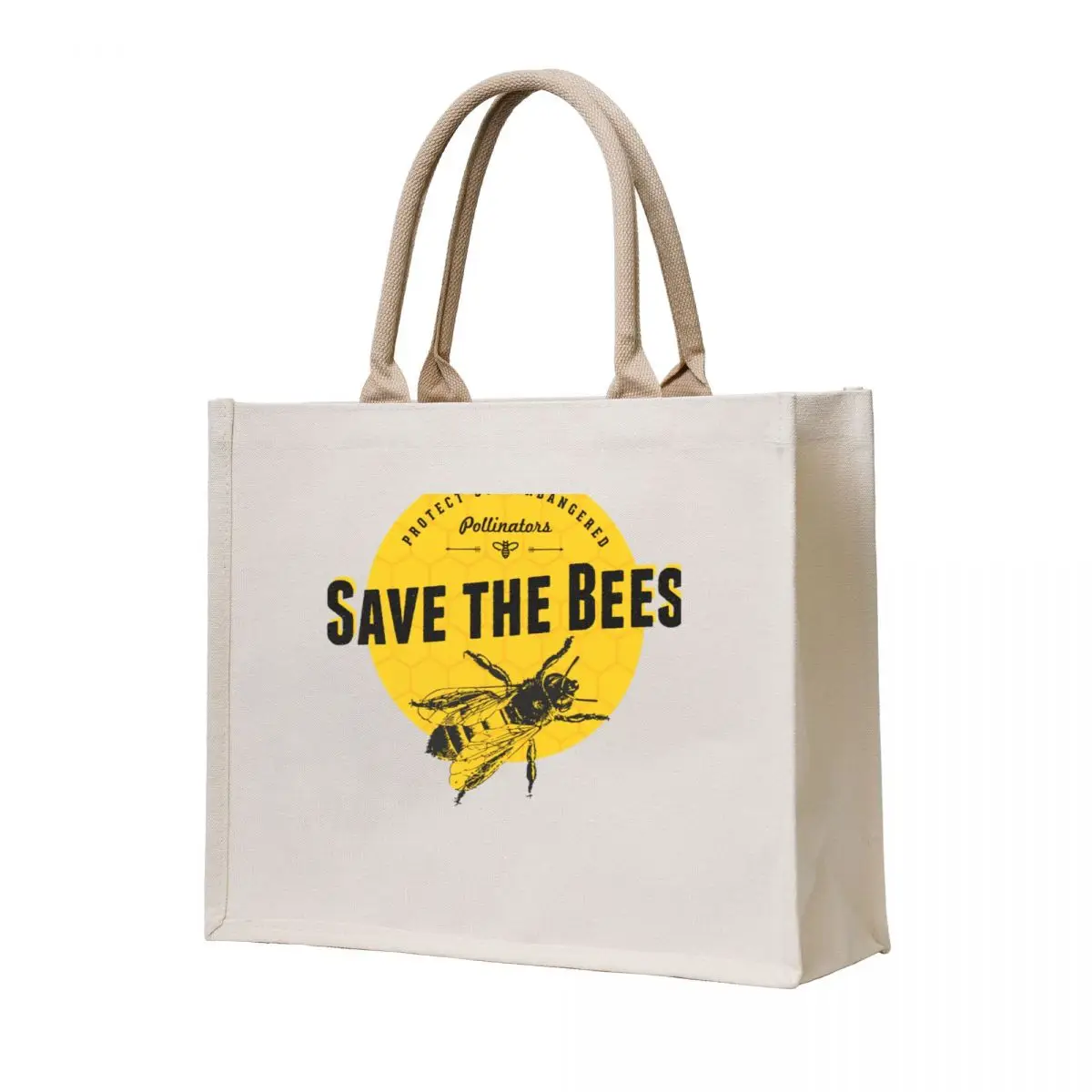 

Save the Bees Tote Bag Canvas Gift bag Beach bag Shopper handbag