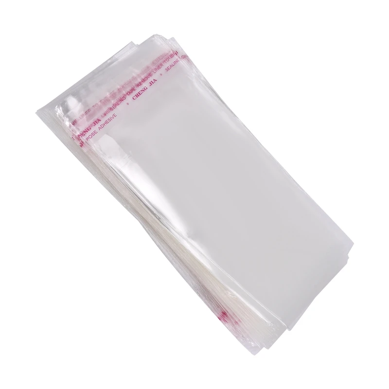 200 bolsas de plástico transparentes autoadhesivas de 7Cm X 13Cm para pelar y sellar para objetos pequeños, joyería, embalaje de exhibición de artes y manualidades