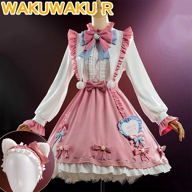 

Gardener Lolita Cosplay Costume Game Identity V Cosplay【XS-2XL】WakuWaku-R Emma Cosplay Women Cute Pink Dress Plus Size