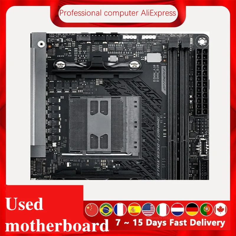 Used For ASUS ROG STRIX B550-I GAMING B550i Motherboard Socket AM4 For AMD B550M B550 Original Desktop PCI-E 4.0 Mainboard
