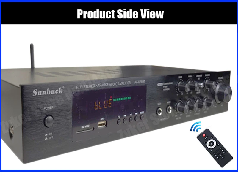 110/220 V SUNBUCK AV-628/298BT Soundverstärker Bluetooth 5.0 Heimkino Audio Power Amplify Unterstützung FM USB mit Fernbedienung – Detail 6
