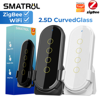 SMATRUL Tuya ZigBee Wireless Smart Home Scene Switch Light 4 Gang 12 Scene Touch Light Switch Remote Control Smart Life App