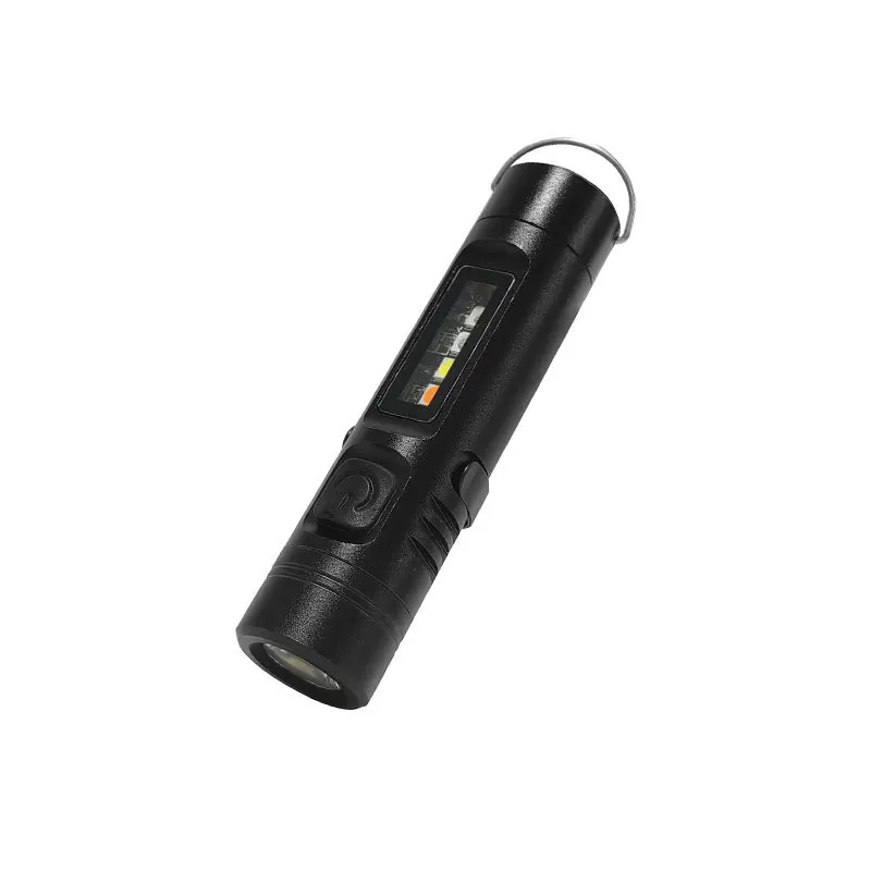 

F5 Mini LED Handheld Flashlight USB Rechargeable Aluminum Alloy Torch Magnet Work Light Red Blue Emergency Keychain Lantern