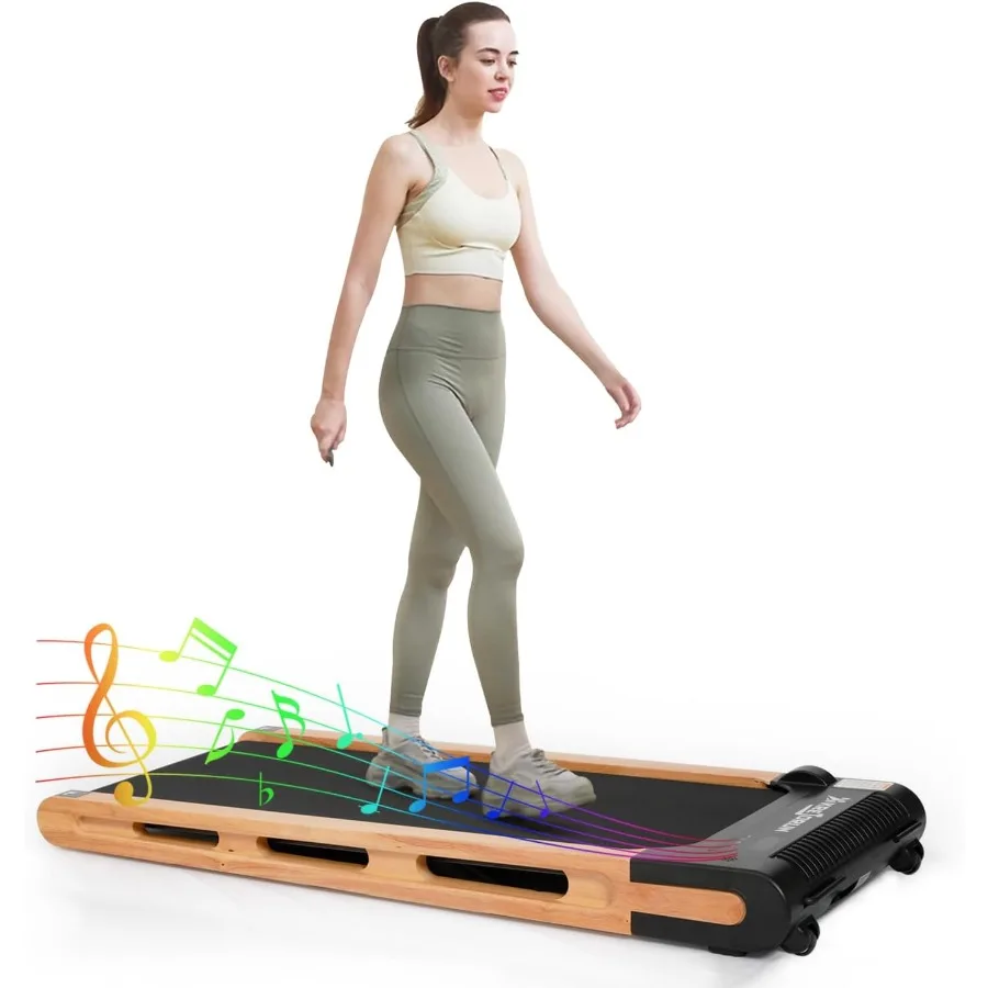 

Портативная беговая дорожка под столом для домашнего и офисного использования Компактная прогулочная и беговая дорожка с дистанционным управлением и L