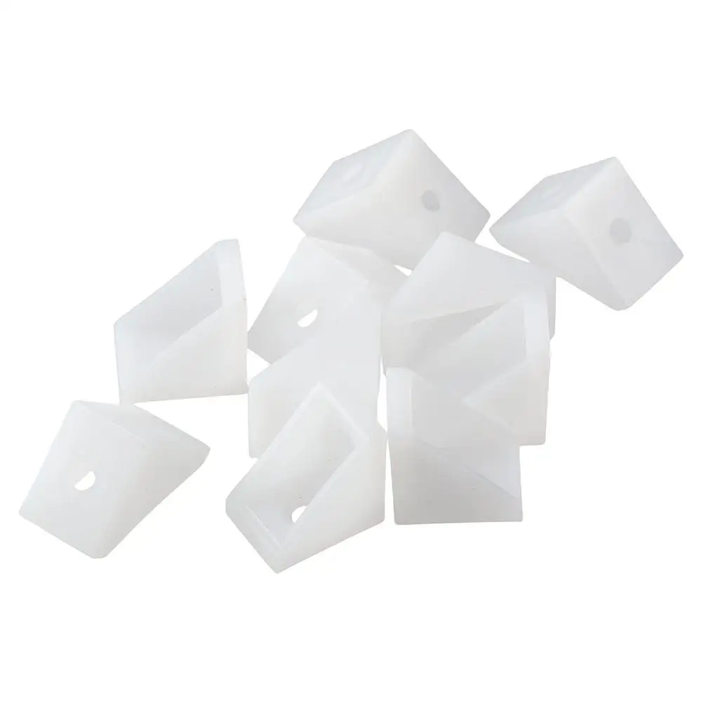 Thickened Plastic Closet Corner Code White Triangle Cabinet Connector 20×15×20mm Modern Right Angle Corner Code Furniture