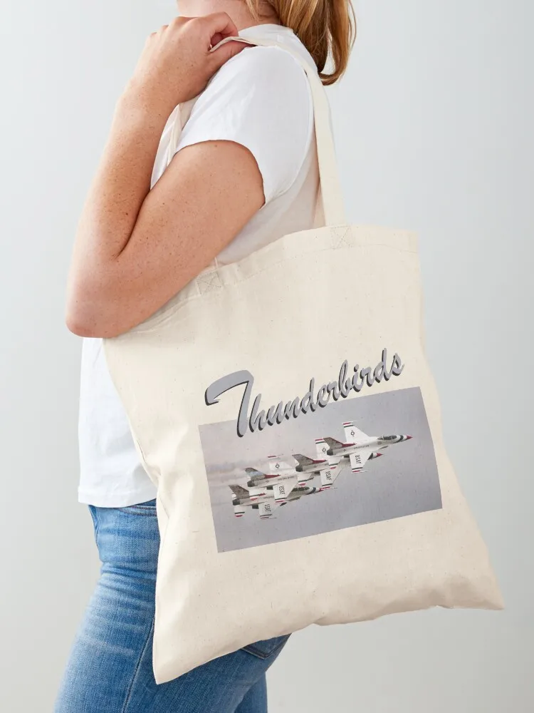 

USAF Thunderbirds Tote Bag hand bag shopper bag women canvas supermarket folding Women's