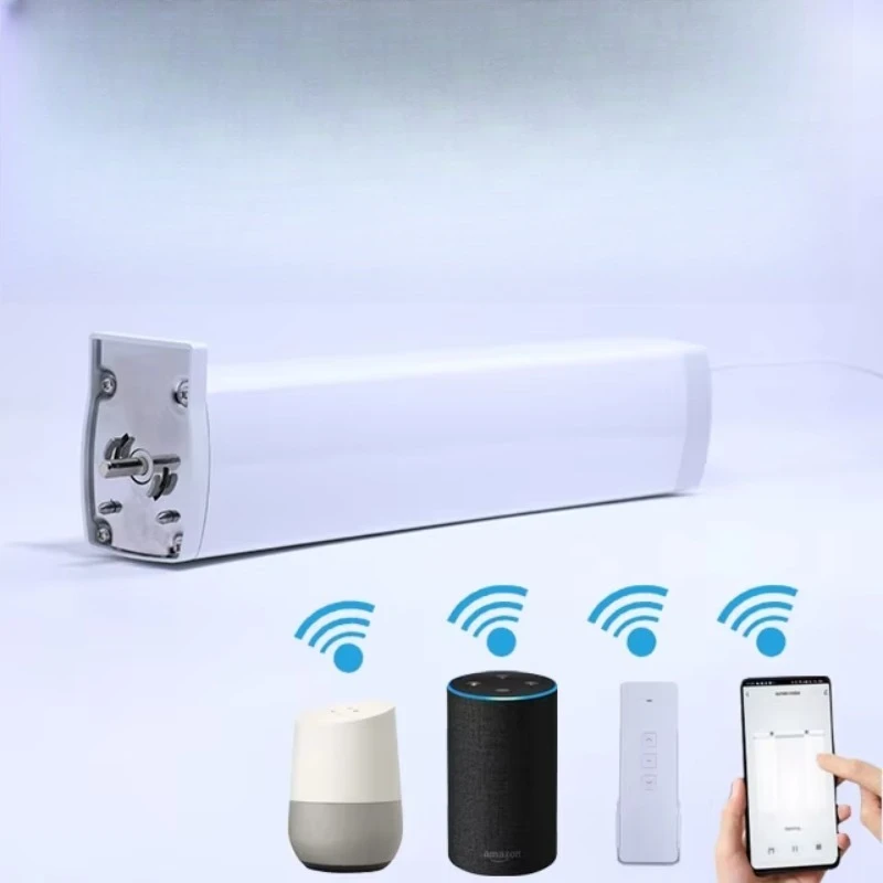 

Smart Home Electric Curtain Battery Power Balcony Electric Curtain Rod