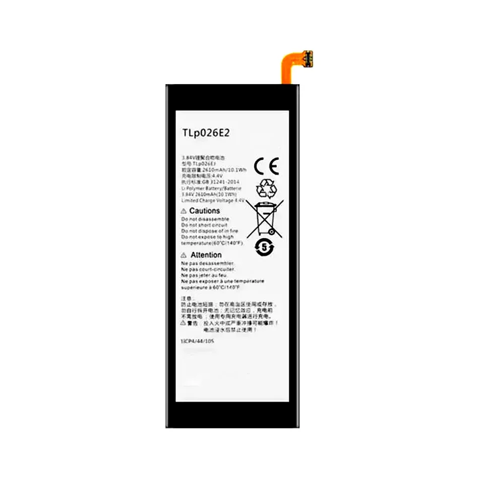 

High Capacity Mobile Phone Battery 2610mAh For Alcatel idol 4 OT6055 6055H 6055Y 6055U 6055 6055K 6055B TLp026EJ TLp026E2
