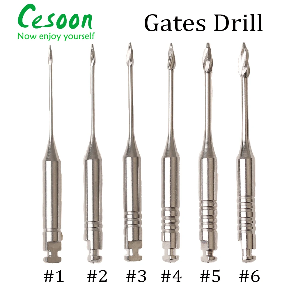 1Pack/6Pcs Dental Rotary Gates Drills Endodontic Peeso Reamers Assorted Size #1-6 Endo Files Dentist Materials 28mm 32mm