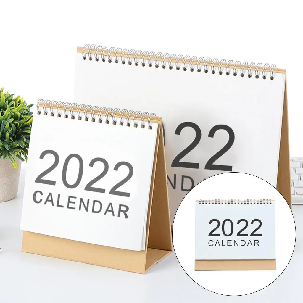 2022 English Desk Calendar Monthly Schedule Planner Home Tabletop Supplies