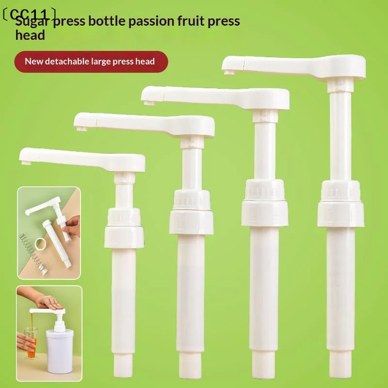 1Pcs Sauce Pressure Nozzle Bottle Pump Containers Syrup Pumps Dispenser Replacement For Coffee Kitchen Seasoning Liquid〔CC11〕