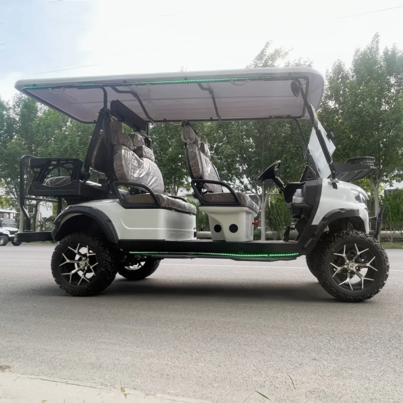 Best Selling Road Legal Golf Carts Electric Golf Cart Direct From Factory Soundbar Three-Point Seat Belt Custom LED Light Strips