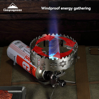 Campingmoon Outdoor Portable Stainless Steel Stove Wind Shield Lightweight Hollow Windscreen Camping Stove Windshield For Hiking