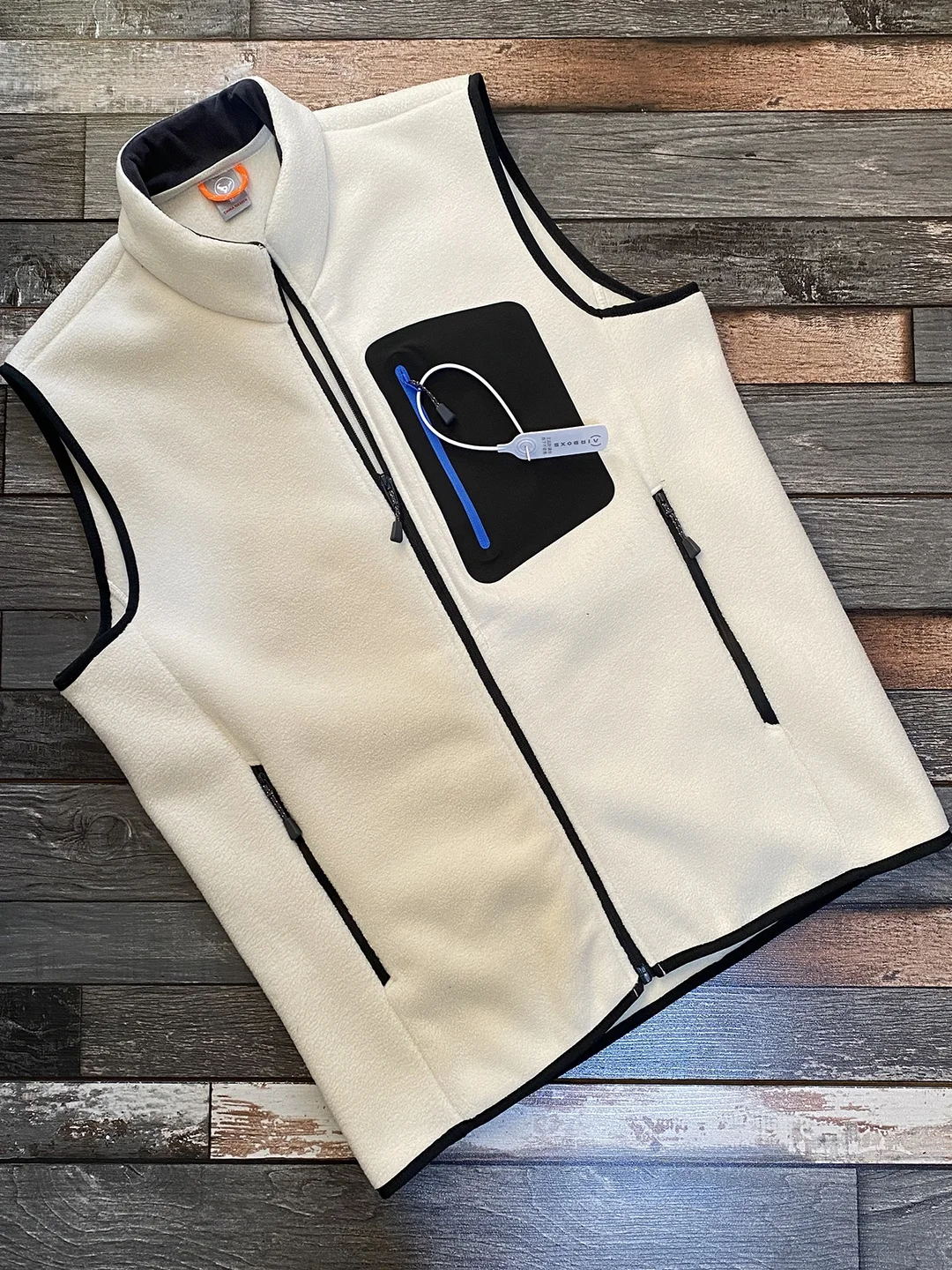 

Men's Outdoor Sports Double-Sided Fce Stand Collar Slim Fit Vest Warm Svel Outdoor Vest Youth Trend Polyester Fiber