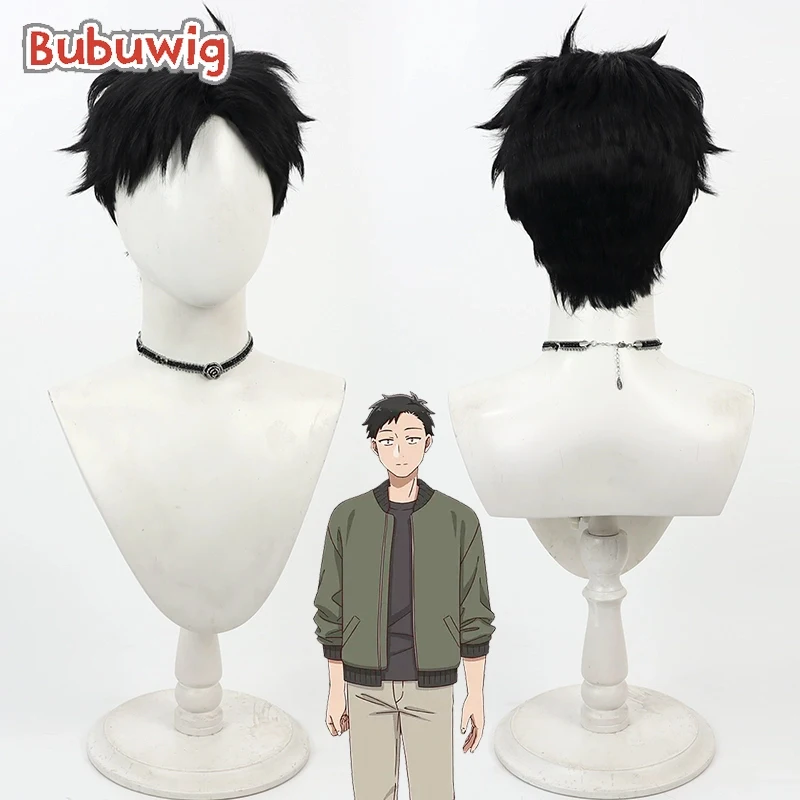 

Bubuwig Synthetic Hair Tokiwa Cosplay Wigs How I Attended an All-Guy's Mixer Tokiwa 30cm Short Black Men Cos Wig Heat Resistant