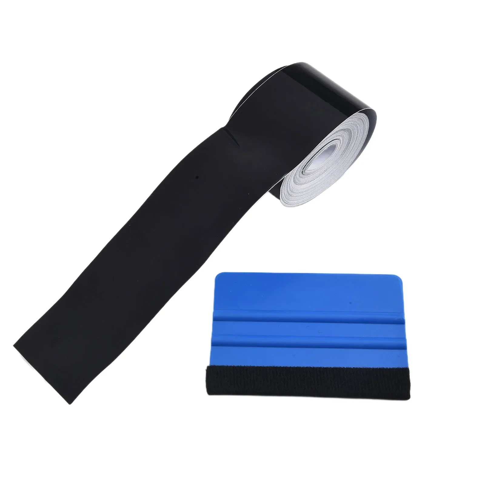 Car Film Anti Scratch Tape Car Film High Gloss Vinyl Wrap Kit For Black Out Chrome Delete For Window Trim Car Film Anti Scratch