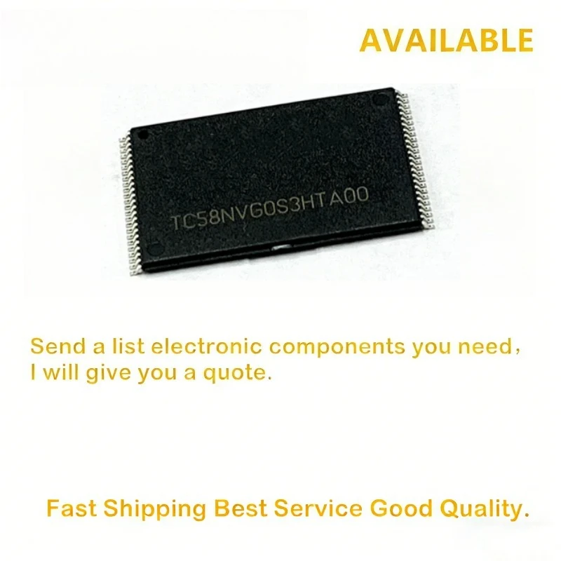 10pcs/Lot Original TC58NVG0S3HTA00 TC58NVG0S3 TSOP48 Chip best quality.