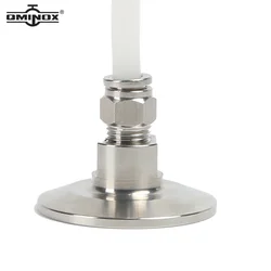 Pneumatic Tube Connector SS304 SS316L Tri Clamp TC25.2MM-77.5MM air hose fittings PC 4MM-16MM Stainless SteelClamp Push In Quick