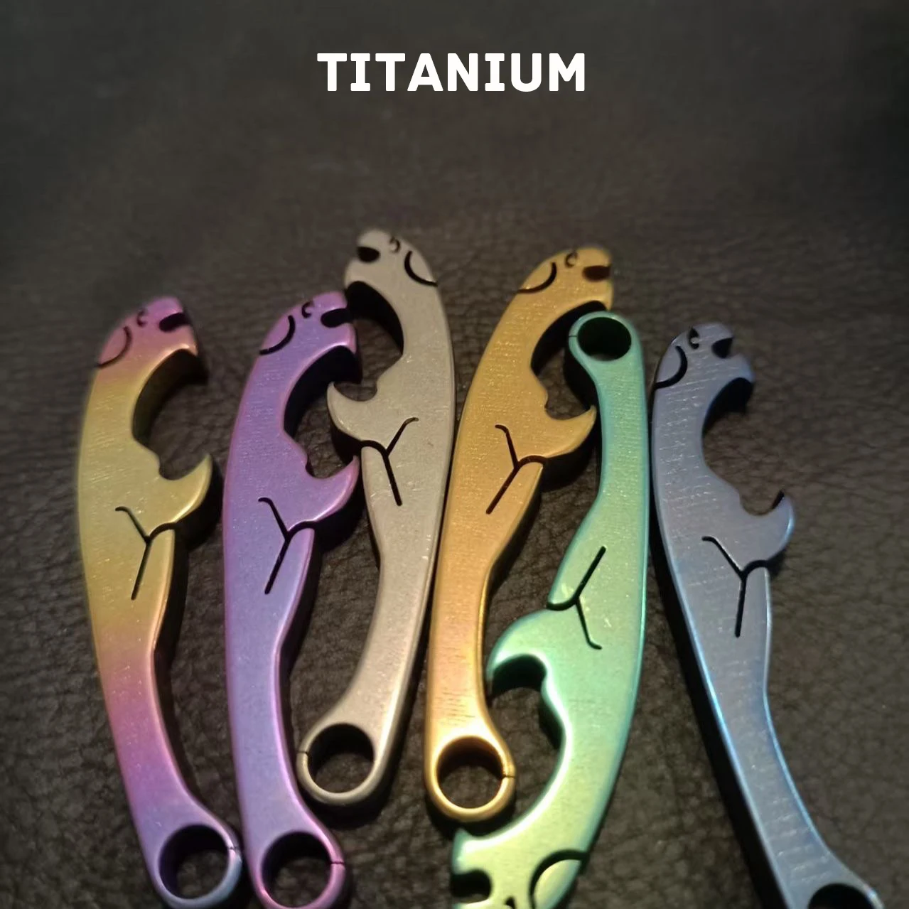 Mini Creative Titanium Alloy Bottle Opener - Lightweight And Practical Key chain Pendant As An Exquisite Gift