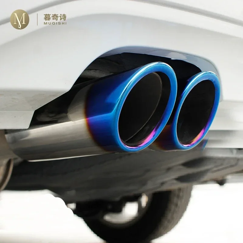 For Volkswagen 1.4T Golf 6/7 Passat CC car Exhaust Muffler Tip Pipe trim golf 6 7 auto accessories styling Stainless steel