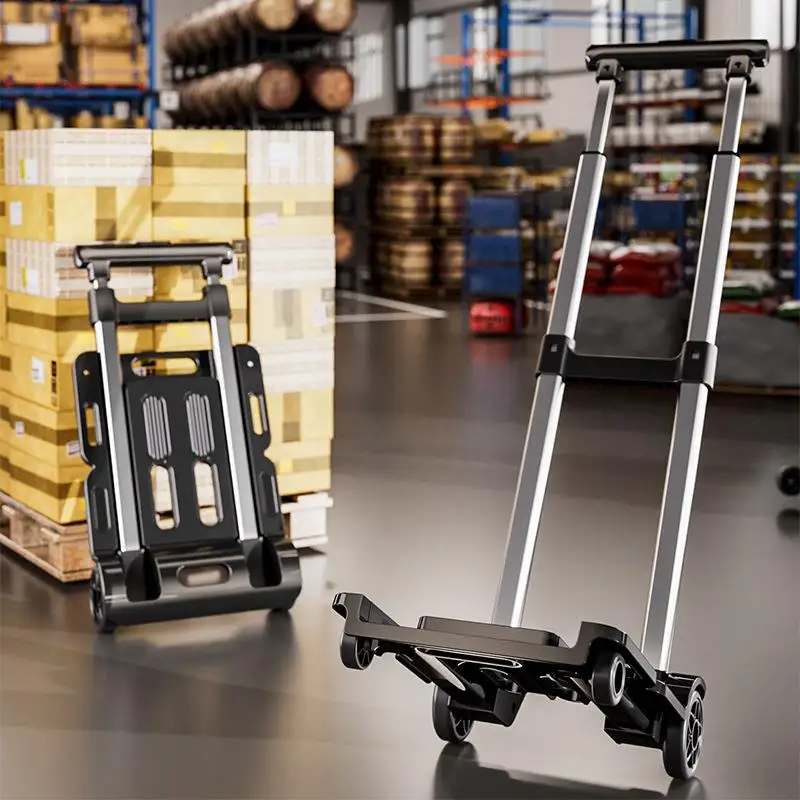 portable-folding-hand-pulled-cart-lightweight-small-trailer-home-use-goods-moving-single-layer-hand-pulled-flat-bar-cart