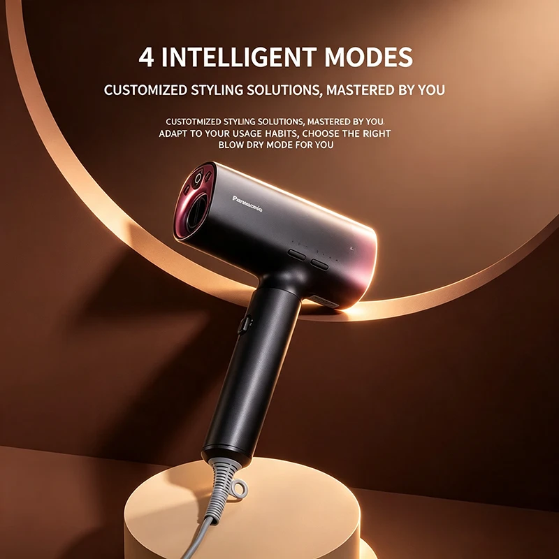 Panasonic WNA0H High Speed Hair Dryer 4Modes Nano Water Ion Hair Dryer Fast Drying with Hot Cold Air At 3 Different Temperatures