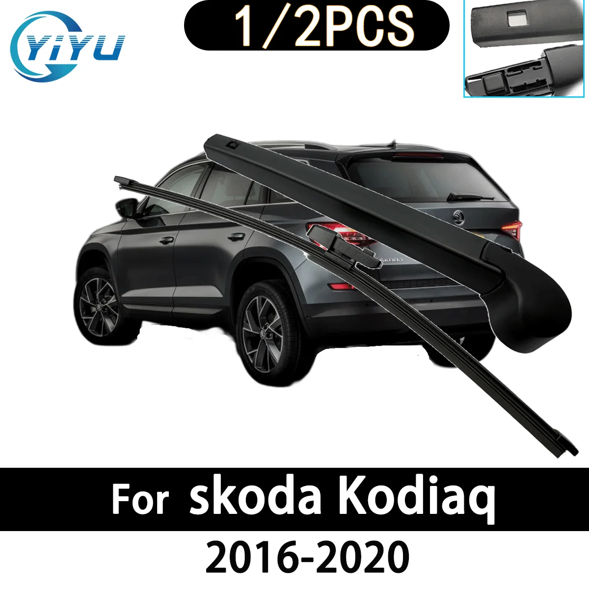 1/2 Stück Auto Heckscheibenwischerarm Wischerblatt für Skoda Kodiaq 2016-2020 1 Auto-Zubehör Accessoires