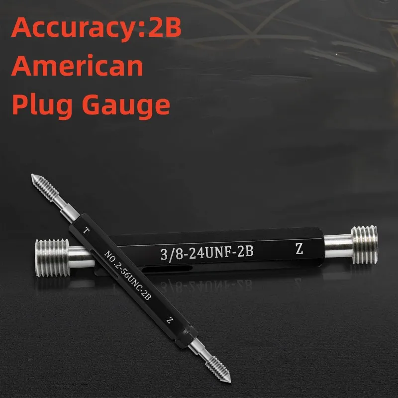 1pcs  Thread Plug Gauge Steel Mer-cury Gage  American Fine  UN1/2 9/16 5/8 3/4 11/16 13/16 7/8  15/16 2B Measure Tool