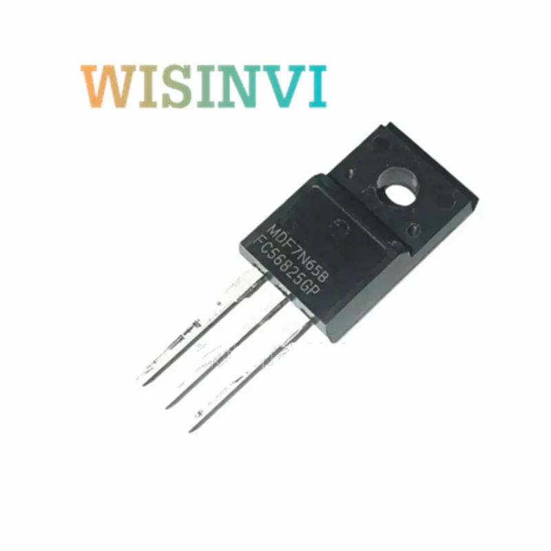 10pcs MDF7N65B  7N65  Voltage value：650V 7A  encapsulation：TO-220F