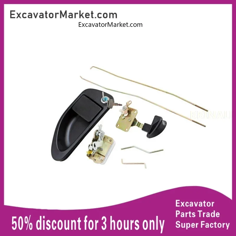 For excavator For HYUNDAI R150-9/215-9/225-9 Cab door lock assembly excavator accessories