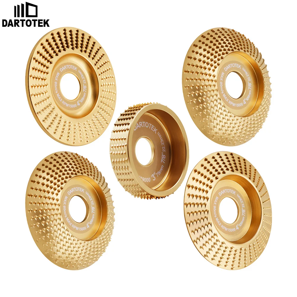 

DARTOTEK Grinding Wheel Shaping Disc Sets Wood Cutting Grinding Shaping Sculpting Disc Wood Carving Disc Tool For Angle Grinder