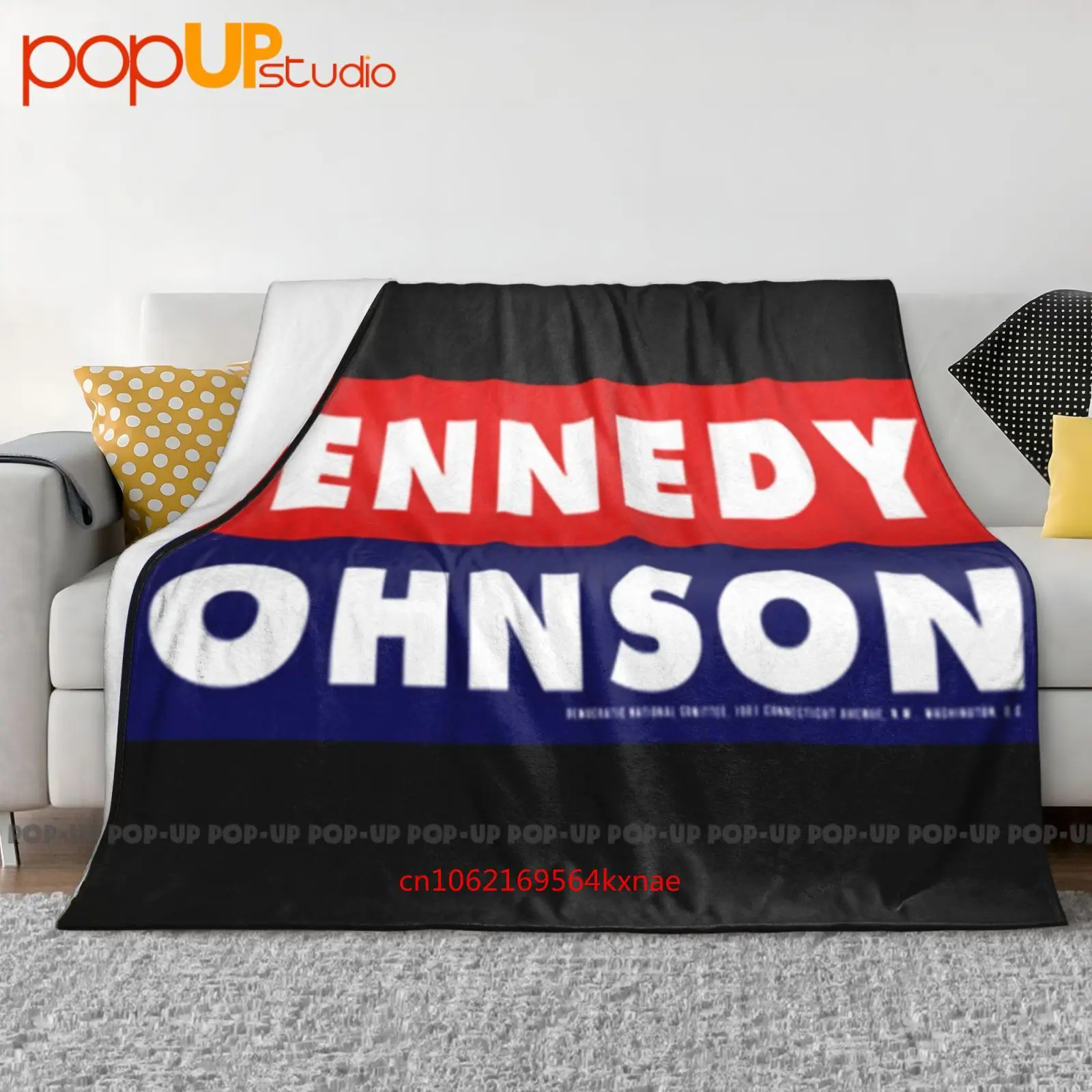 1960 كينيدي جونسون حملة الديمقراطية Jfk Lbj بطانية فائقة النعومة لحاف الشتاء غطاء أريكة أغطية السرير