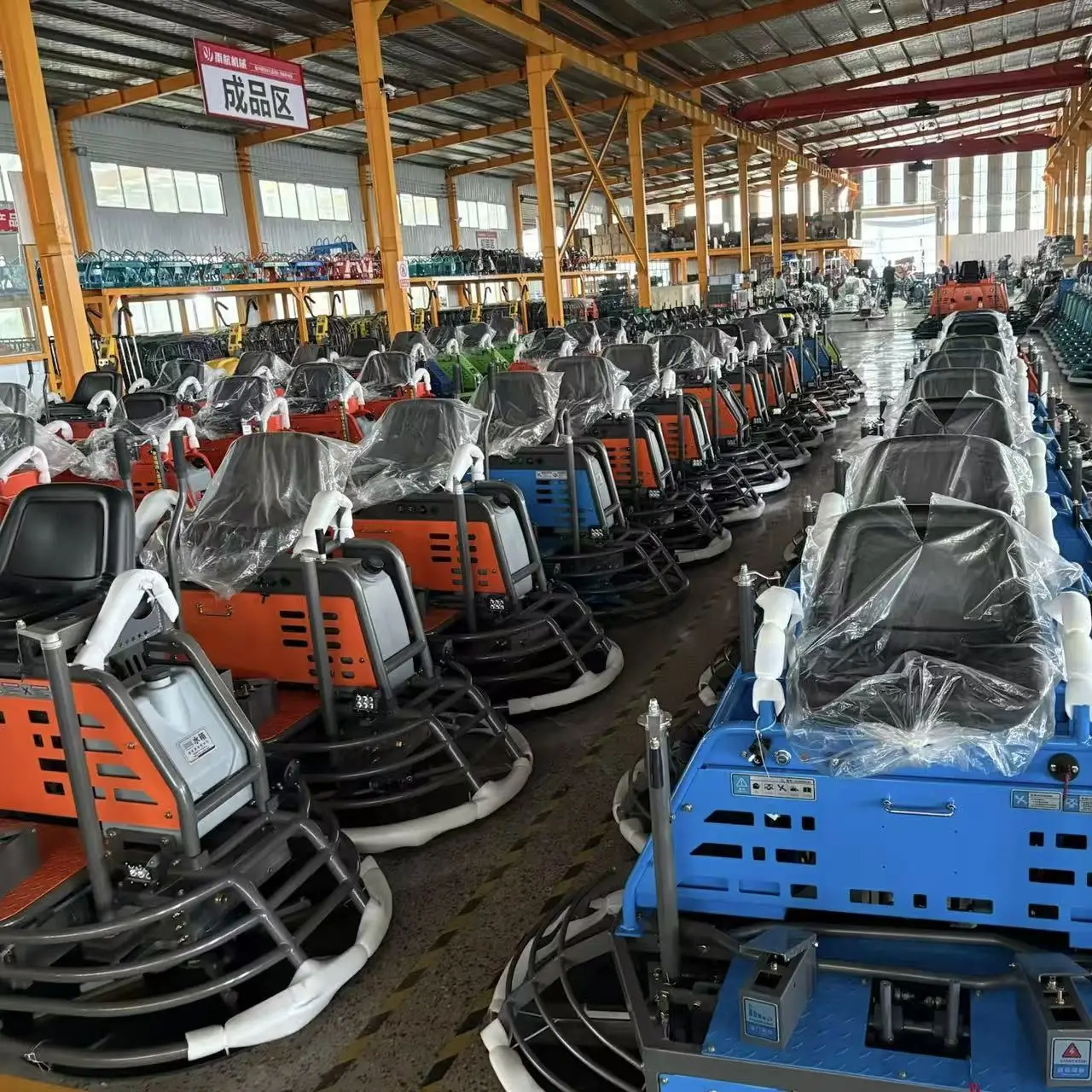 80cm 100cm Concrete Driving Type Leveler Power Trowel Machine  Engine Mechanical Drive Concrete Ride on Power Trowel