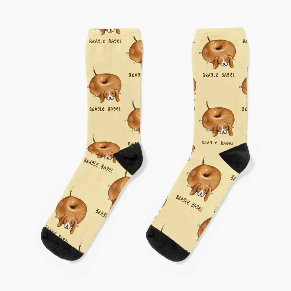 

Beagle Bagel Socks Non-slip Stockings compression christmas stocking loose Man Socks Women's