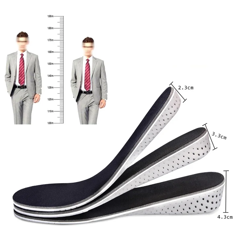 

Height Increase Insole EVA Invisible Lifting Templates Man Shoes Shock Absorbing Shoe Pad Women Foot Taller Inner Soles Cushion